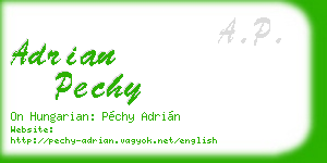 adrian pechy business card
